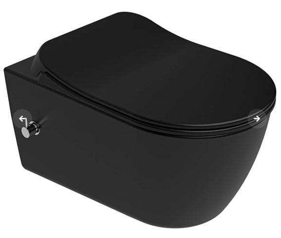DOVE 2.0 унитаз подвесной black со смесителем (функции биде)